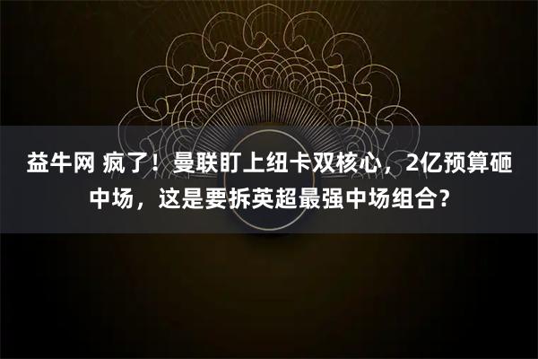 益牛网 疯了！曼联盯上纽卡双核心，2亿预算砸中场，这是要拆英超最强中场组合？