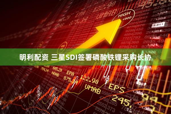明利配资 三星SDI签署磷酸铁锂采购长协